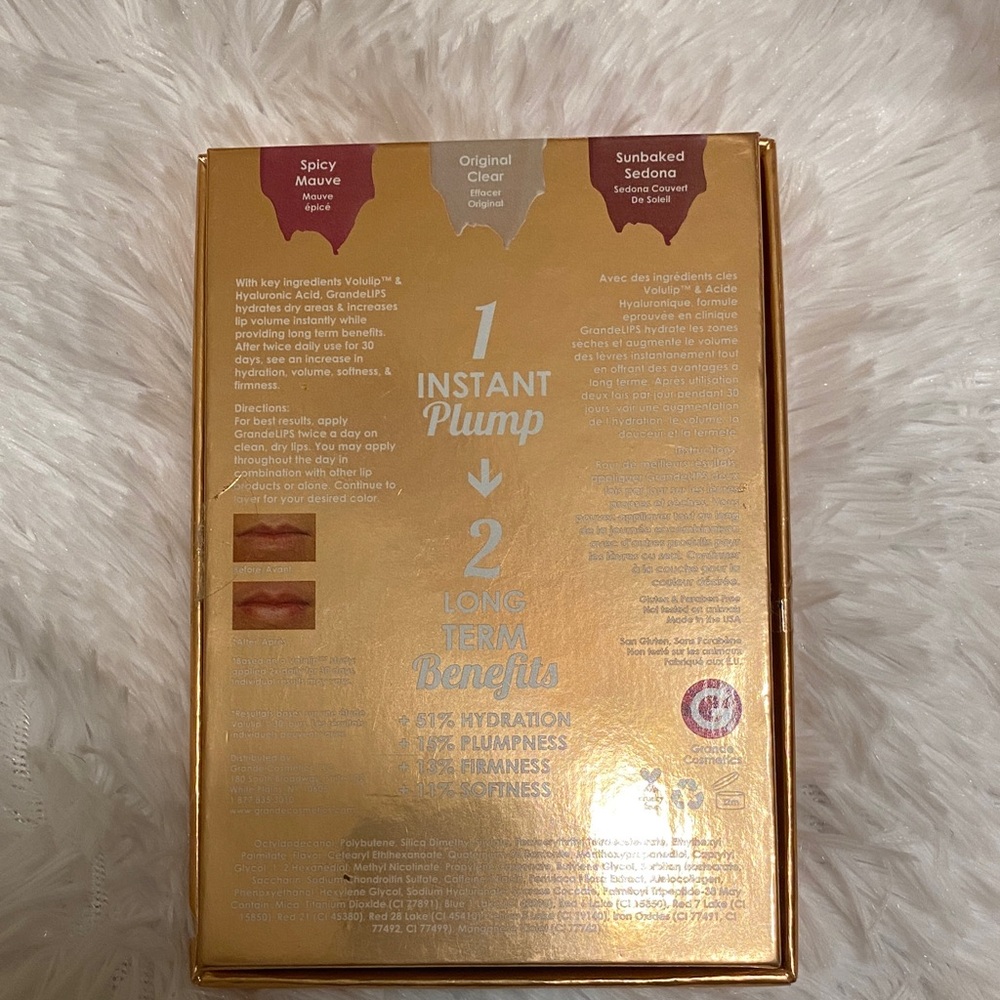 Grande Cosmetics Lip Plumper Set - Gold, Red, Brown - Picture 2 of 2